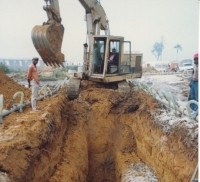 Rabattement de nappes à l'avancement